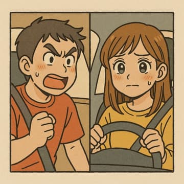 彼氏「曲がれって言ったじゃん」免許取り立ての私にブチギレ→ナビのある表示を見て空気が凍る【短編小説】