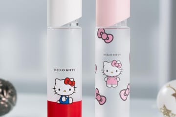 オルビス「ハローキティ」デザインの化粧水つめかえボトル、りんご×シナモンのクリスマス限定ドリンクも