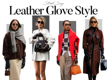 「レザーグローブ」のスパイスが好作用！ シックな大人スタイル４選【ストリートスナップ】