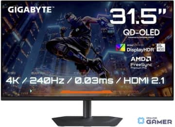 GIGABYTEの新ゲーミングモニター3機種が登場！QD-OLEDの31.5インチモデルや34インチ曲面など
