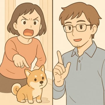 隣人「この犬、うちの玄関の前で粗相したわ」と怒り心頭→直後、帰宅した夫の言葉で状況が一変【短編小説】