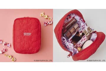 宝島社、「ペコちゃん」のじゃばらで大きく開くふわふわキルティングポーチが登場