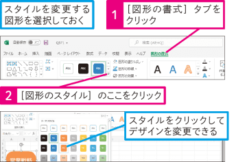 【Excel Q&A】図形のデザインをまとめて変更できる？