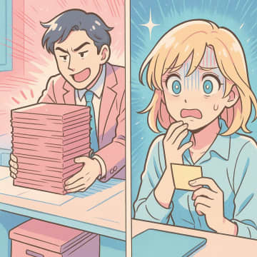 上司「これ今週中にやって」→どう見ても多すぎる業務量…前任者が残した付箋の忠告を見て絶句【短編小説】