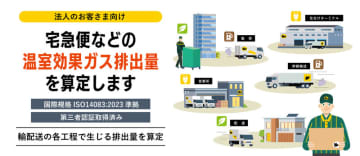 温室効果ガス排出量を算定し、レポートとして提供する「温室効果ガス排出量提供サービス」を開始