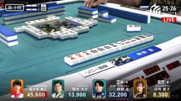 ついに竜が登り始めた！仲林圭、ドラ引き→追っかけリーチで決めた親満貫は復活の証し「ナイス！」「これは実力」／麻雀・Mリーグ