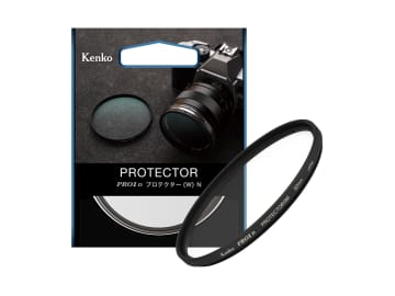 反射防止コートを強化したレンズ保護フィルター　薄枠設計のケンコー「PRO1D プロテクター（W） N」