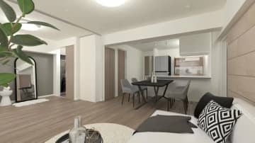 木場サニータウン 10階｜「潮見」駅徒歩9分。水辺の開放感と都心の利便を享受する、ゆとりの大規模レジデンス。バルコニーに面した全居室、陽当たり良好な角部屋4LDK