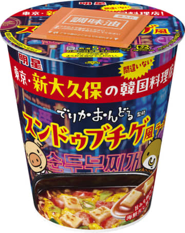 ｢明星 でりかおんどる監修 スンドゥブチゲ風ラーメン｣ 2025年12月8日(月)新発売