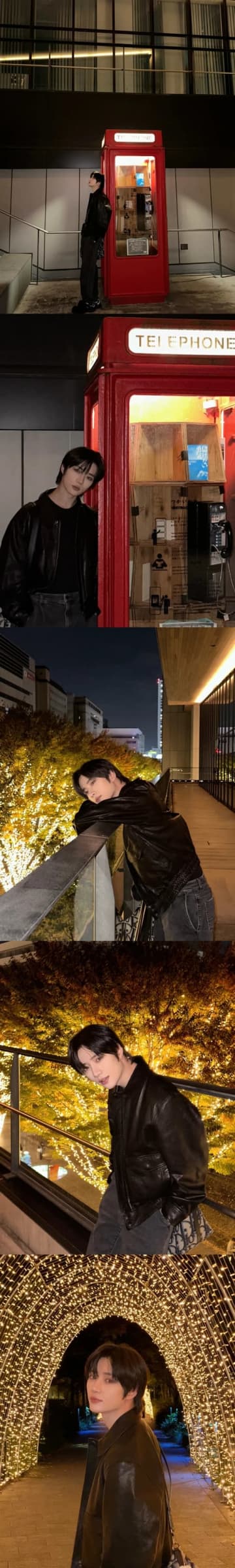 「エモすぎ」TXT・ボムギュ、東京でのオフSHOTがまるでMV！夜の街で見せた“彼氏風ビジュアル”に反響【PHOTO】