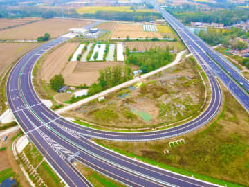 徐明高速道路の賈睢区間が開通、地域発展の推進力に　中国江蘇省徐州市