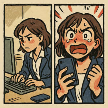 「これ、誰のスマホ？」職場に落ちていた1台の携帯。そこに残されていた恐ろしいメモとは？【短編小説】