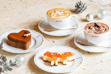 カフェ キツネ冬限定メニュー、“キツネ型”アップルハニーケーキ＆キャラメルヘーゼルナッツラテなど