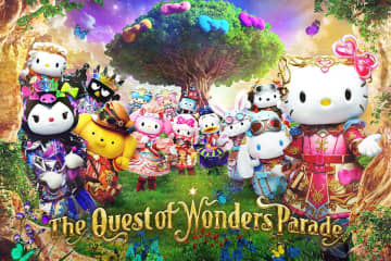 サンリオピューロランド“ハローキティたちと冒険する”体験型の新パレード、35周年記念イベントで
