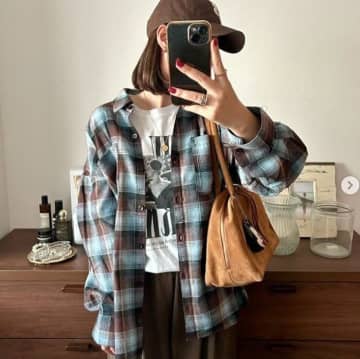 GU、coca...「絶対着たかった色味」「体形カバーにも◎」秋コーデに最適！チェックシャツ4選