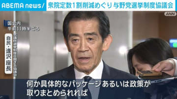 衆院定数1割削減めぐり 与野党が協議会で議論