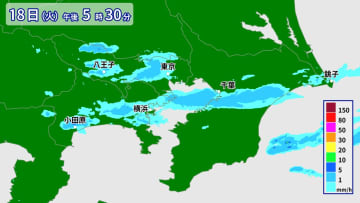 関東は午後9時ごろにかけてにわか雨の可能性　夜のお出かけは雨具と暖かな上着を