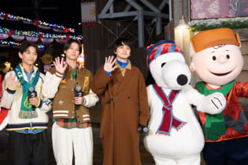 USJ、北村匠海らがクリスマスイベント開幕宣言「新しい冬の幸せを体感しに来て」