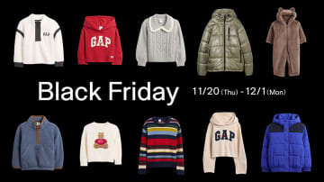 Gapブラックフライデー2025が史上最強！最大50％OFF＆“30周年限定アイテム”も衝撃価格に【注目アイテム集】