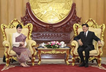愛子さま、国家主席を表敬　ラオスと外交樹立70周年