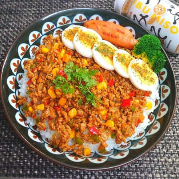 簡単めちゃウマ！つぶみそミーソライス