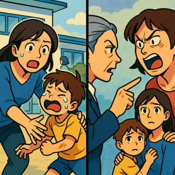 「うちの子の方が可哀想！」子供同士のトラブルで逆ギレする母。園長先生のある一言で形成逆転【短編小説】