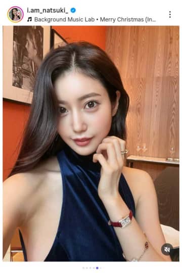 令和の峰不二子、ボディライン際立つ背中見せドレスが「たまらん」　阿部なつきにファンうっとり「いい女」