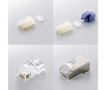 自作LANケーブル用のCAT6/CAT5e対応RJ45コネクタ6製品、エレコムが発売