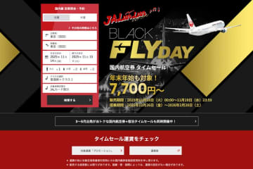 JAL、海外ダイナミックパッケージでブラックフライデーセール開催中