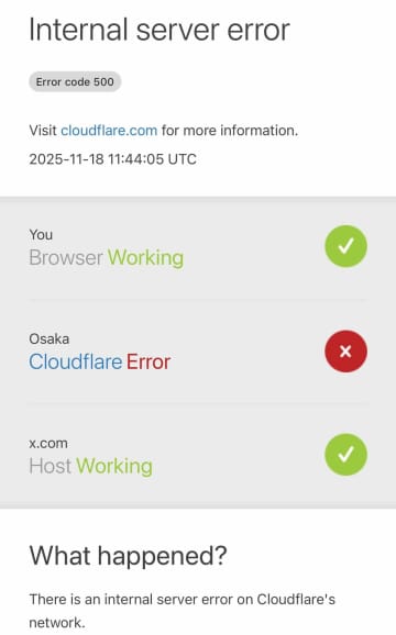 CloudFlareで大規模障害　X不具合で「ツイッター」トレンド入り、「青い鳥返せ」の声も