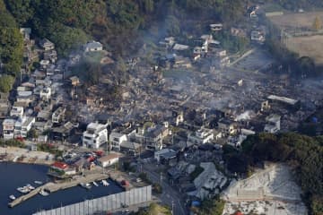 大分火災、170棟以上が延焼　180人避難、鎮火見通せず