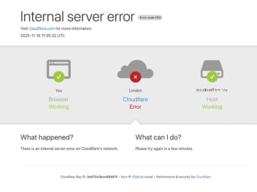 Xが使えない18日の大規模障害、原因はデータベース設定ミス。Cloudflareが謝罪