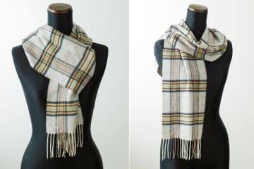 マフラーの巻き方【2選】「ワンループ」と「シンプルクロス」 簡単で大人かわいい！