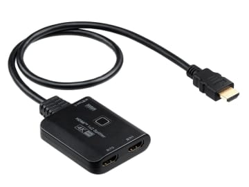 サンワサプライ、ダウンスケール機能で4KとフルHDを同時に出力できるHDMI分配器