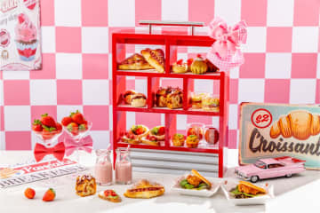 【ヒルトン東京】“いちご×アメリカン50s”で贈るパンが主役のアフタヌーンティー登場