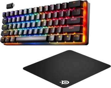 【Amazonセール】SteelSeriesのゲーミング製品がお買い得【ブラックフライデーサプライズプレセール2025】キーボード「Apex Pro Mini」などとマウスパッド「QcK mini」のセットがラインナップ
