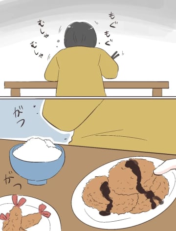 妻の皿からおかずを奪い「席立つなよ紛らわしいな！」あさましい夫にカチン。夫は食い尽くし系［１１］｜ママ広場マンガ