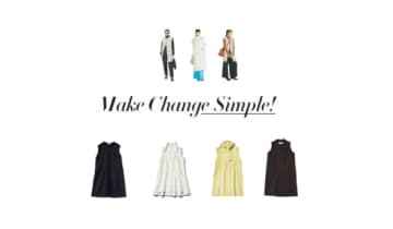 ワンピースのようにも着られて「テクニックも要らない」ワンピースのようなアウター