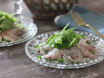 秋の天然魚クエスト第2弾！②「平鯛（ヘダイ）のカルパッチョ」