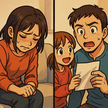 「子供優先とか母親なら当然だ」と責める夫。学校から届いたアンケート結果で見えた本当の問題【短編小説】