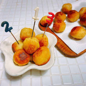 冷凍ストックOK！少ない材料で作れる「さつまいもの揚げボール」作り置き