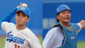 【神宮大会・大学の部】青山学院大連覇へ導いたバッテリーが互いをたたえ合う　中西聖輝「今まで組んできた中で1番のキャッチャー」