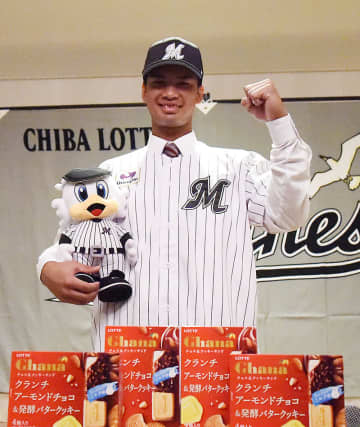 目標は60本塁打以上　ロッテからドラフト4位指名　昌平高の桜井ユウヤ内野手と入団合意　背番号は55