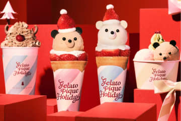 【ジェラート ピケ カフェ】ホリデー限定スイーツ登場！ベアサンタがキュートなクレープも