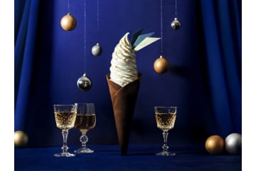 高さ約33cm！“まるでソフトクリーム”なクリスマスケーキが登場「メズム東京」で