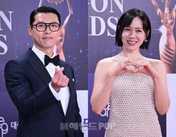 ヒョンビン＆ソン・イェジン、「青龍映画賞」男女主演賞で二重の慶事…お互いへの温かいコメントが話題