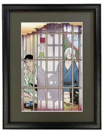 ゲ謎」完売した“鬼太郎の父と水木”の浮世絵が再販！こっそり一献交わす