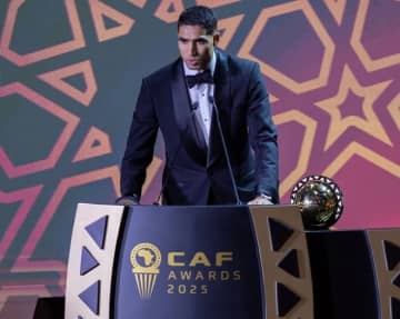 モロッコ勢では実に27年ぶり！ アシュラフ・ハキミがアフリカ年間最優秀選手賞を初受賞！ 昨季パリSGで３冠