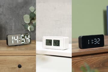 夜のスマホ利用をストップ！不二貿易から「寝室に置きたい」デジタル時計6選が新登場！