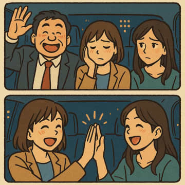 上司「もう一軒行くよな？」断れない空気…だが、タクシーに乗り込んだ同僚の機転に救われた【短編小説】
